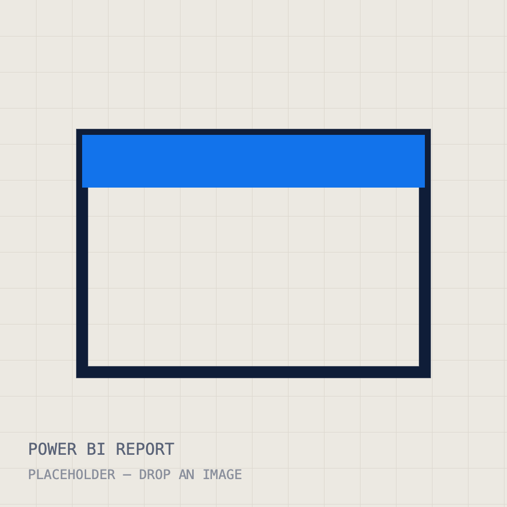 A Power BI report and a Power Apps screen side by side